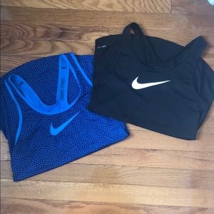 BUNDLE two Nike dry fit razor back tanks!